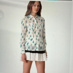 Tory Burch lobster blouse top